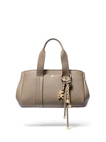 Gold-Tone and Speckled Cord Bag Charm