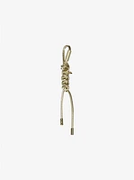 Gold-Tone and Metallic Braided Cord Bag Charm