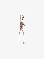 Gold-Tone and Braided Cord Bag Charm