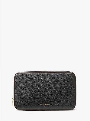Medium Pebbled Leather Tech Organizer