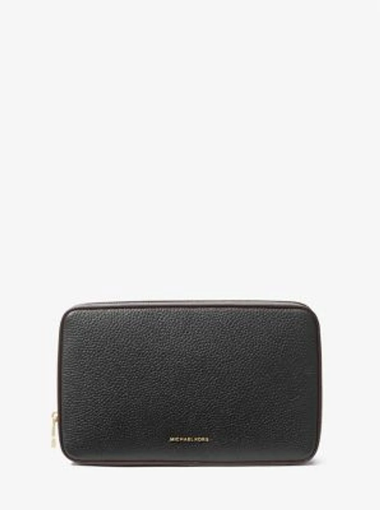 Medium Pebbled Leather Tech Organizer