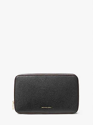 Medium Pebbled Leather Tech Organizer