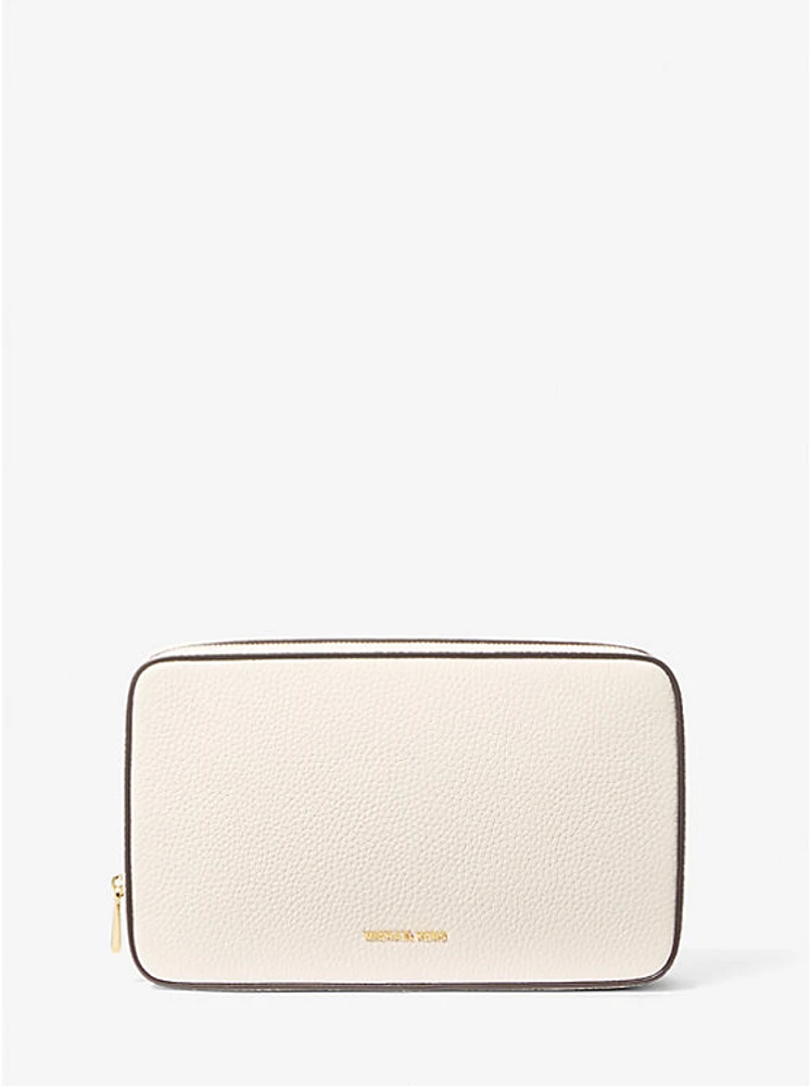 Medium Pebbled Leather Tech Organizer
