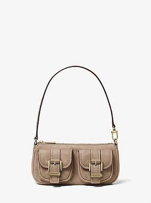 Zoe suède convertible pochette