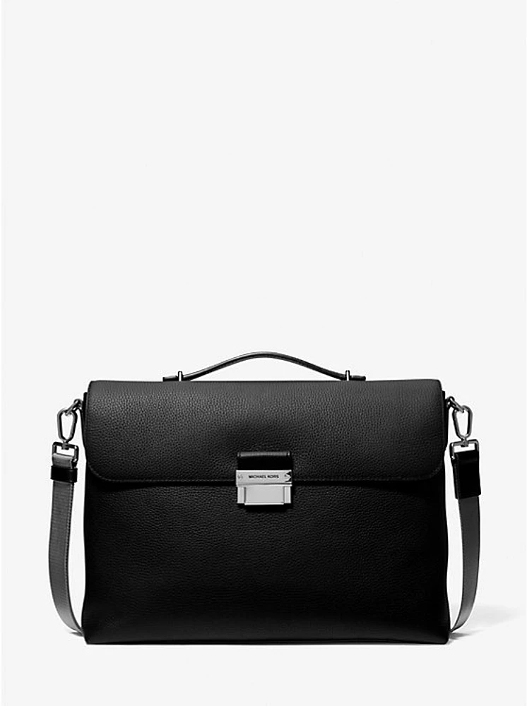 Hudson Pebbled Leather Briefcase