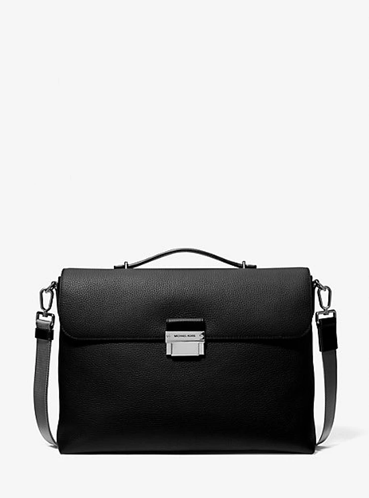 Hudson Pebbled Leather Briefcase