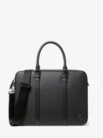 Hudson Textured Leather Briefcase