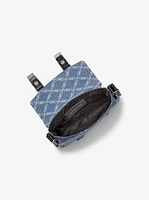 Darrington Mini Empire Diamond Jacquard Denim Crossbody Bag