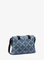Darrington Mini Empire Diamond Jacquard Denim Crossbody Bag