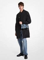 Darrington Mini Empire Diamond Jacquard Denim Crossbody Bag