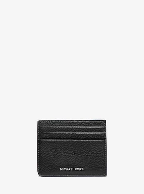 Hudson Pebbled Leather Card Case