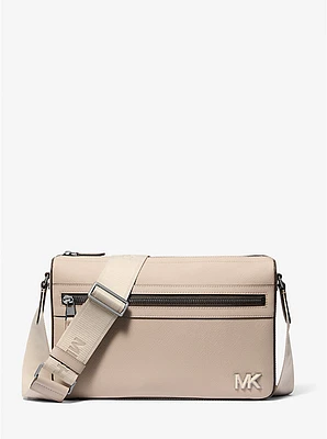 Bolso messenger Edison mediano de piel saffiano