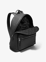 Edison Scratch-Resistant Crossgrain Leather Backpack