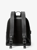 Edison Scratch-Resistant Crossgrain Leather Backpack