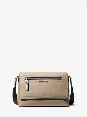 Hudson Small Pebbled Leather Messenger Bag