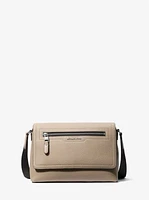 Hudson Small Pebbled Leather Messenger Bag