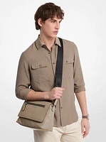 Hudson Small Pebbled Leather Messenger Bag