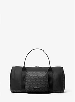 Tanner Nylon and Printed Signature Logo Weekender Bag
