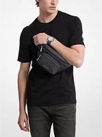 Tanner Signature Logo Print Nylon Utility Sling Pack
