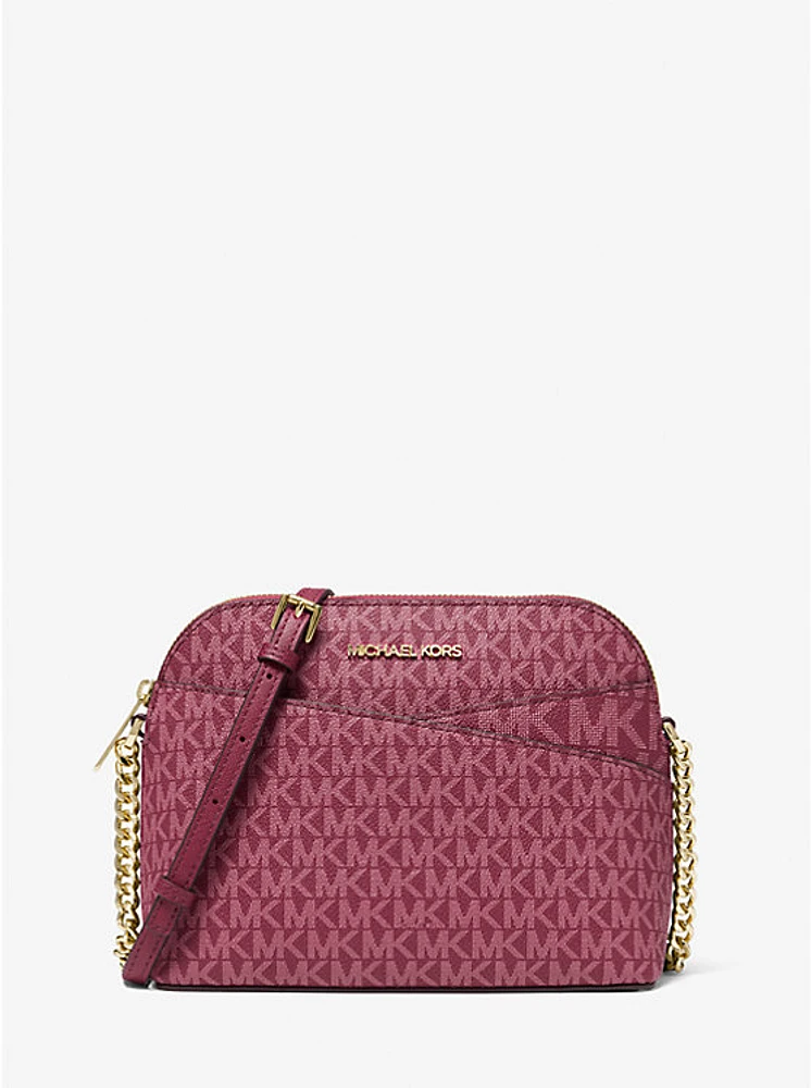 Jet Set Travel Medium Logo Dome Crossbody Bag