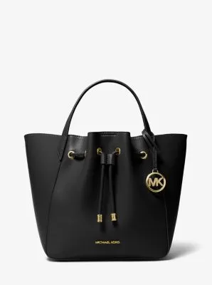 Phoebe Large Faux Leather Bucket Bag