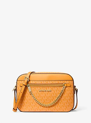 Bolso cruzado Jet Set grande con logotipo
