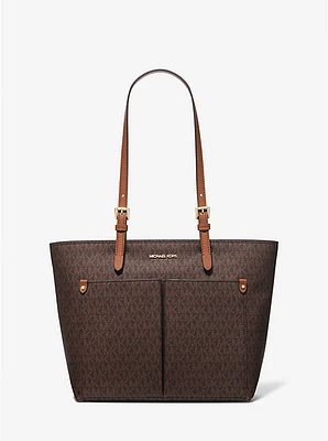 Bolso tote Jet Set mediano con logotipo y bolsillo
