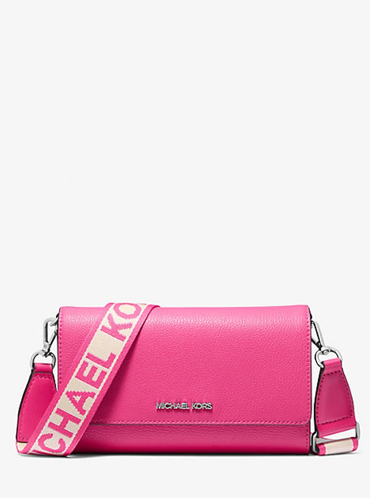 Jet Set Large Leather Crossbody Bag