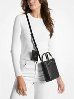 Vincent Extra-Small Saffiano Leather Crossbody Bag With Logo Card Case