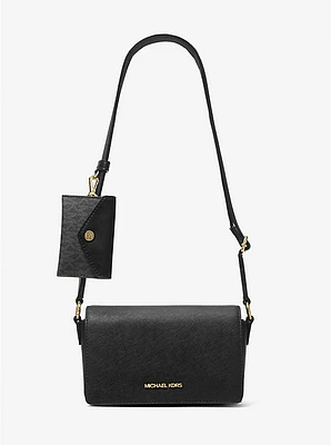 Vincent Small Saffiano Leather Crossbody Bag with Signature Logo Card Case