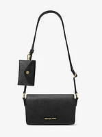 Vincent Small Saffiano Leather Crossbody Bag with Signature Logo Card Case