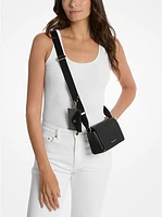 Vincent Small Saffiano Leather Crossbody Bag with Signature Logo Card Case