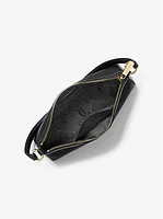 Vincent Medium Saffiano Leather Pochette with Signature Logo Card Case
