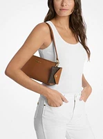 Vincent Medium Saffiano Leather Pochette with Signature Logo Card Case