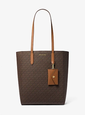 Vincent Large Signature Logo Tote Bag with Card Case