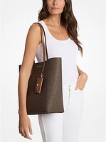 Vincent Large Signature Logo Tote Bag with Card Case