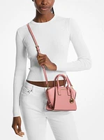 Avril Extra-Small Leather and Suede Satchel