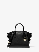 Avril Small Pebbled Leather Satchel