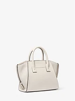 Avril Small Pebbled Leather Satchel
