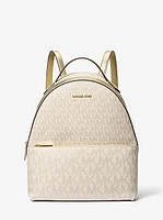 Sheila Medium Two-Tone Signature Logo Backpack