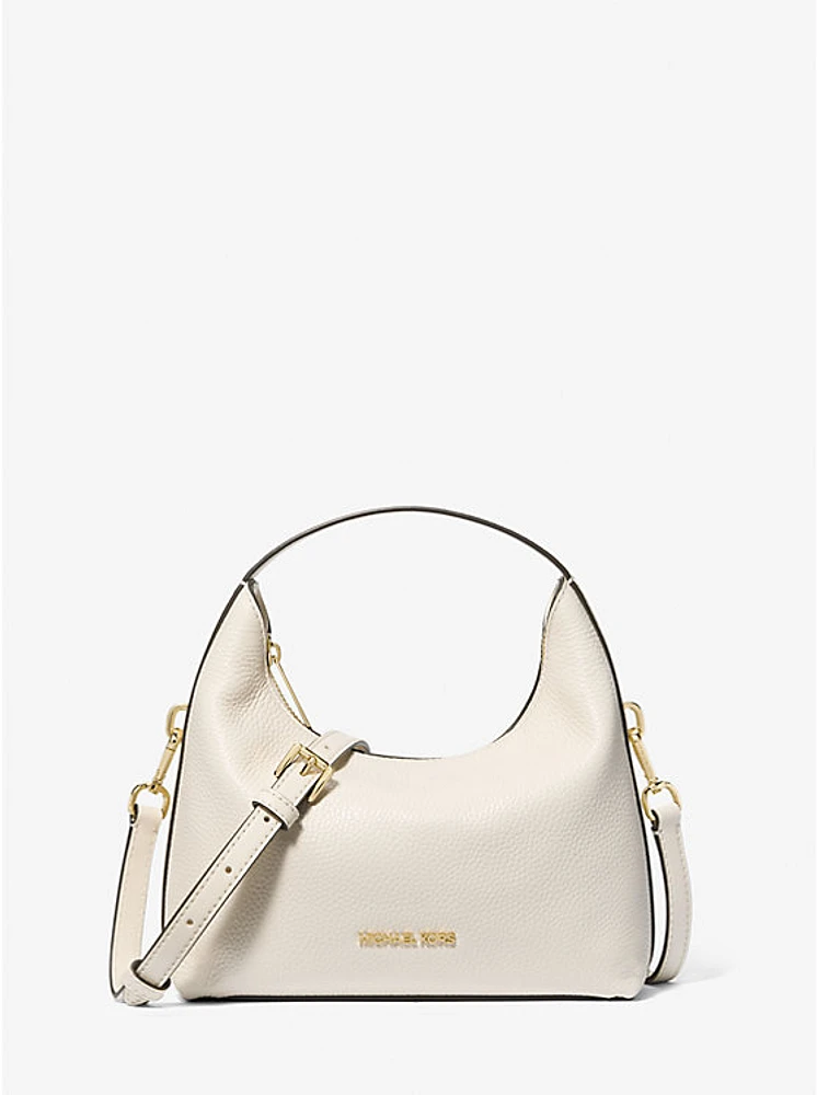 Ember Small Pebbled Leather Messenger Bag