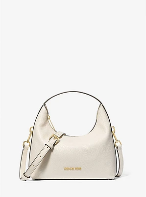 Ember Small Pebbled Leather Messenger Bag