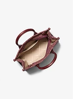 Mirella Small Metallic Logo Jacquard Crossbody Bag