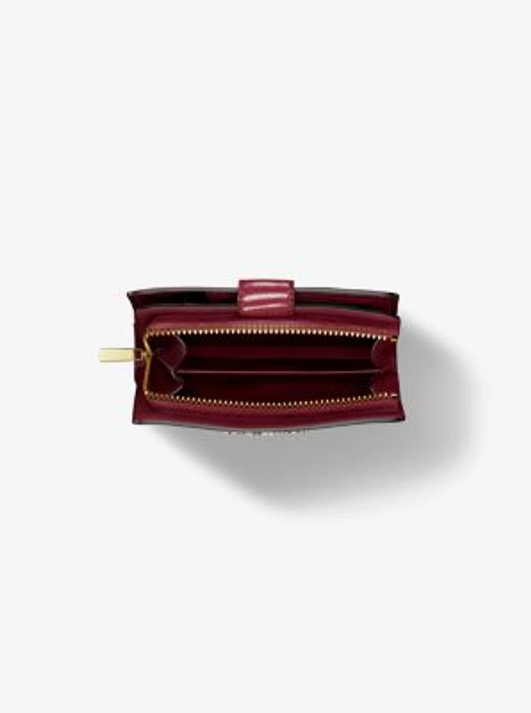 Jet Set Medium Two-Tone Logo Wallet