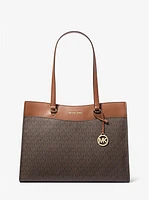 Jet Set Large Signature Logo Tote Bag