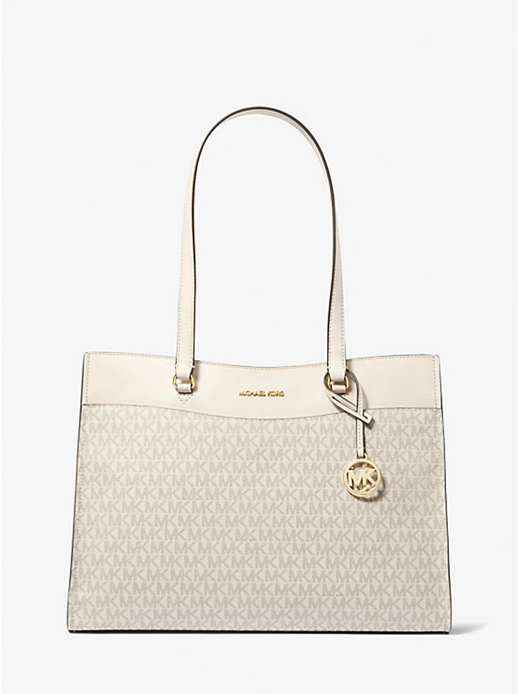 Jet Set Large Signature Logo Tote Bag