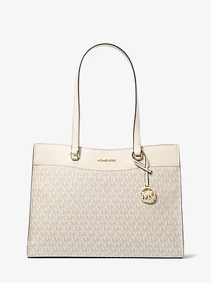 Jet Set Large Signature Logo Tote Bag
