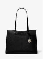 Jet Set Travel Large Saffiano Leather Pocket Tote Bag