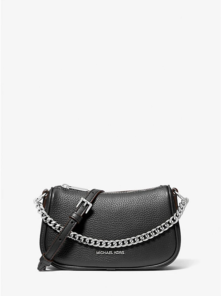 Carmela Small Pebbled Leather Crossbody Bag
