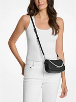 Carmela Small Pebbled Leather Crossbody Bag